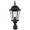 1 Light Outdoor Post Lantern In Imperial Black
