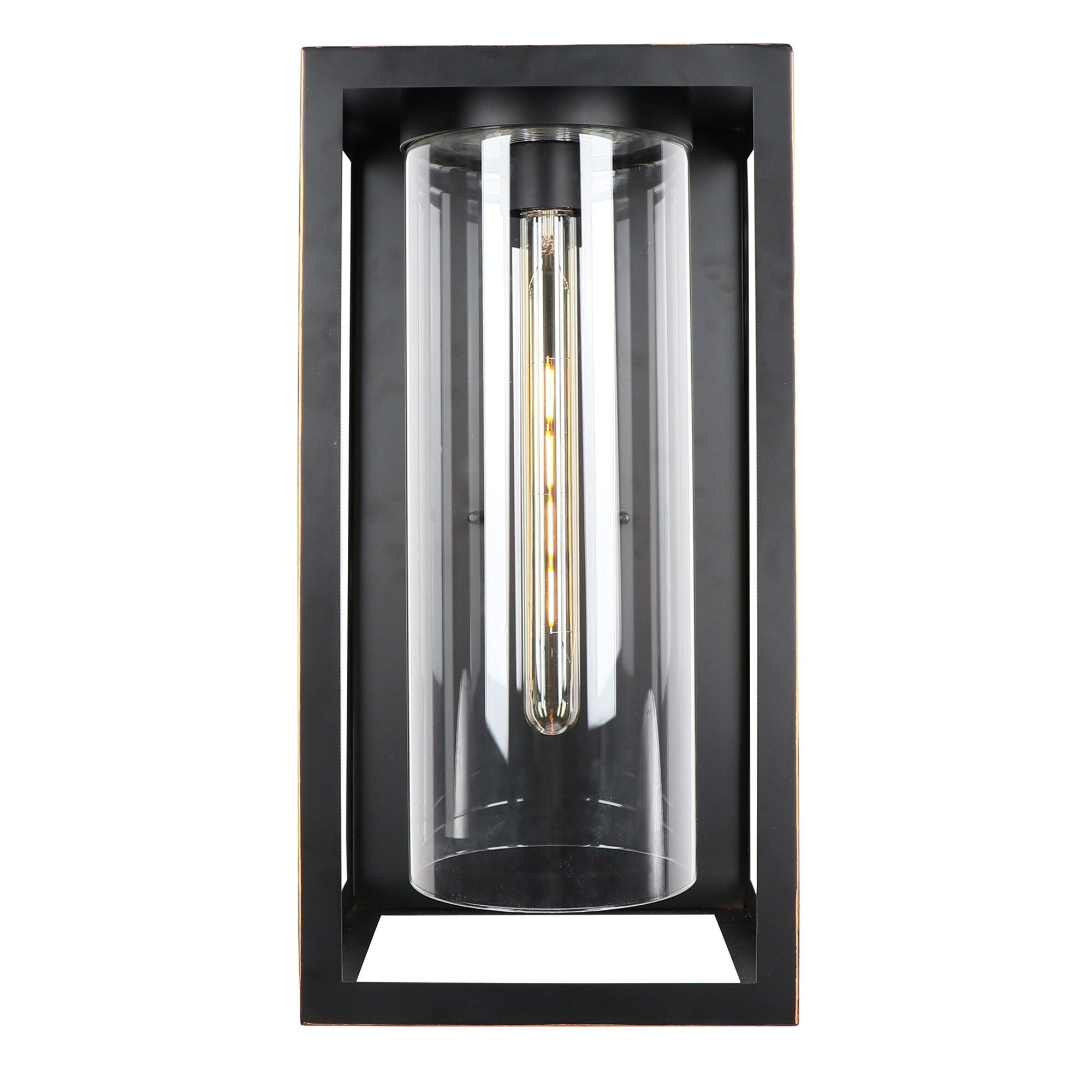 1 Light Outdoor Wall Lantern In Imperial Black
