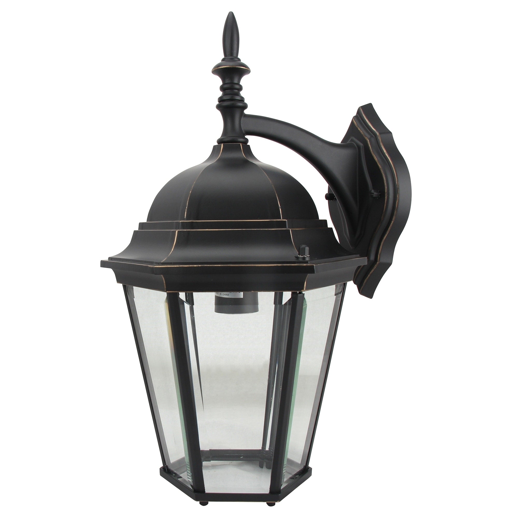 1 Light Outdoor Wall Lantern In Imperial Black
