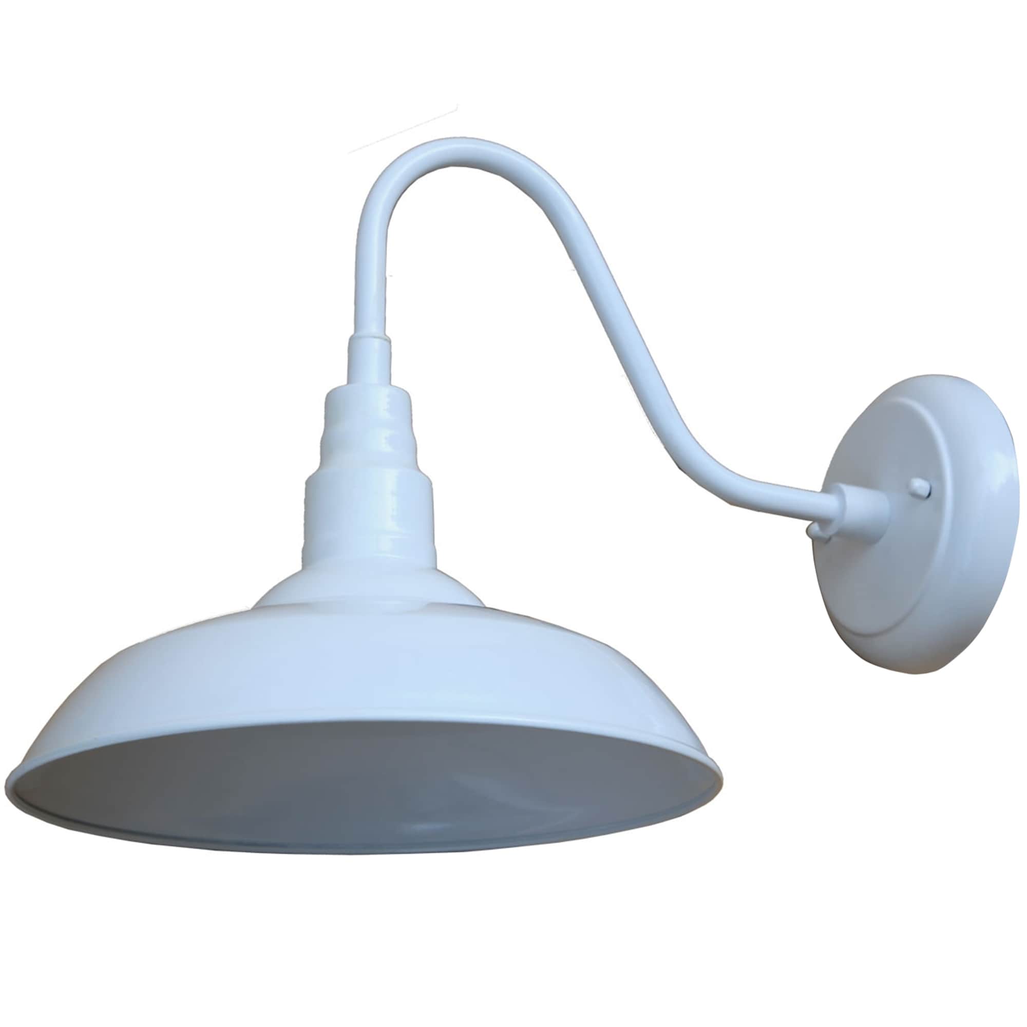 1 Light Outdoor Wall Lighting In White Finish