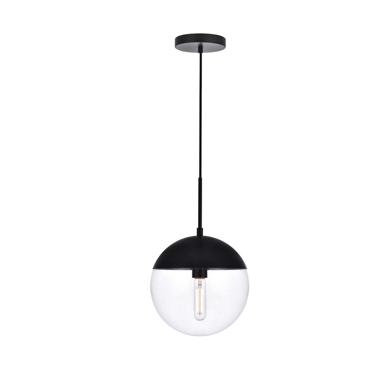 1 Light Pendant With 10 Inch Clear Glass