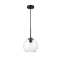 1 Light Pendant With 8 Inch Clear Glass