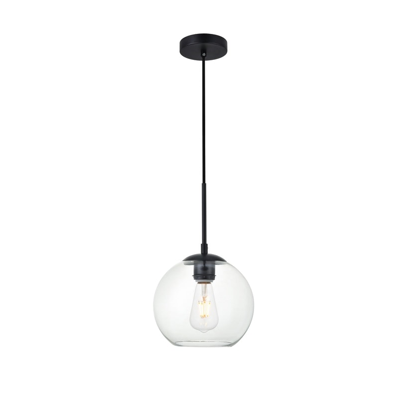 1 Light Pendant With 8 Inch Clear Glass
