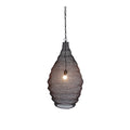1 Light Satin Black Pendant With A Chain Basket Shade