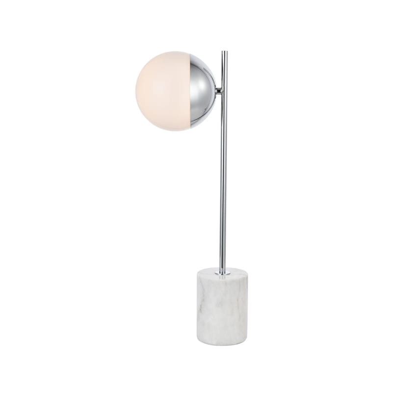 1 Light Table Lamp With Frosted White Glass