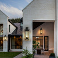 1 Pack 22.0 Outdoor Wall Lantern With Dusk To Dawn Sensor Clear Glass Panels Weatherproof Exterior Light No Bulbs