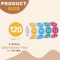 1 Set Clothing Size Stickers 52 66 80 120 Size Labels 1.18 2.55 Inch
