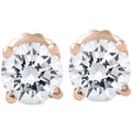 Bliss 14K Rose Gold 1 Ct Tdw Diamond Studs White