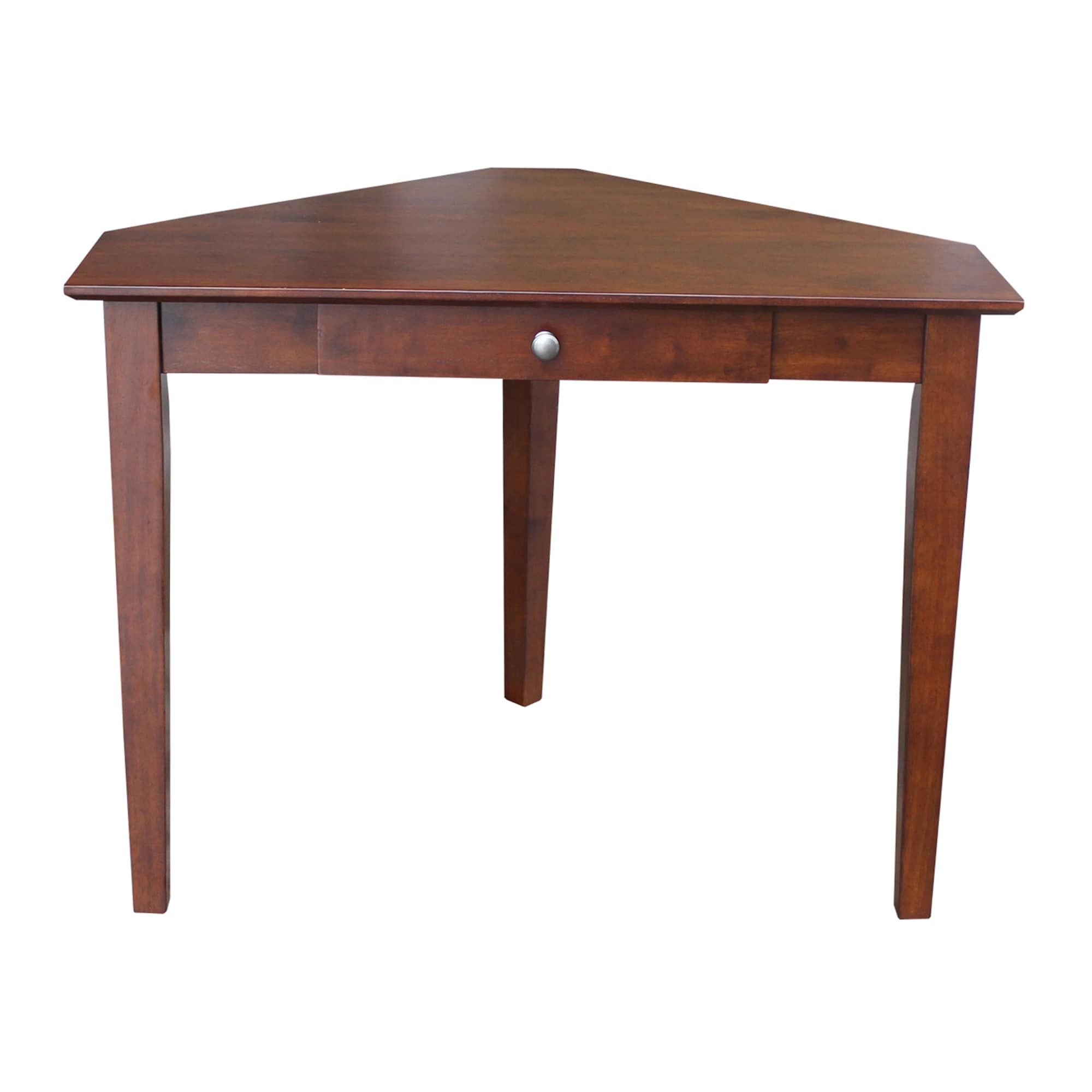 Unfinished 1 Drawer Corner Computer Desk
