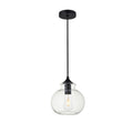 1 Light 8 Inch Pendant With Clear Glass