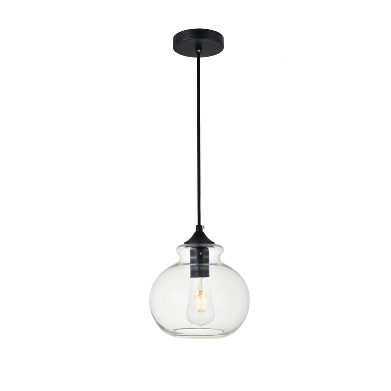 1 Light 8 Inch Pendant With Clear Glass