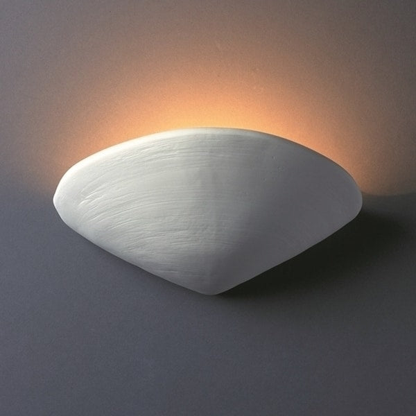 Porch Den Hazelcrest Clam Shell Ceramic 1 Light Sconce