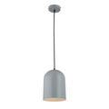 1 Light Grey White Hanging Mini Pendant