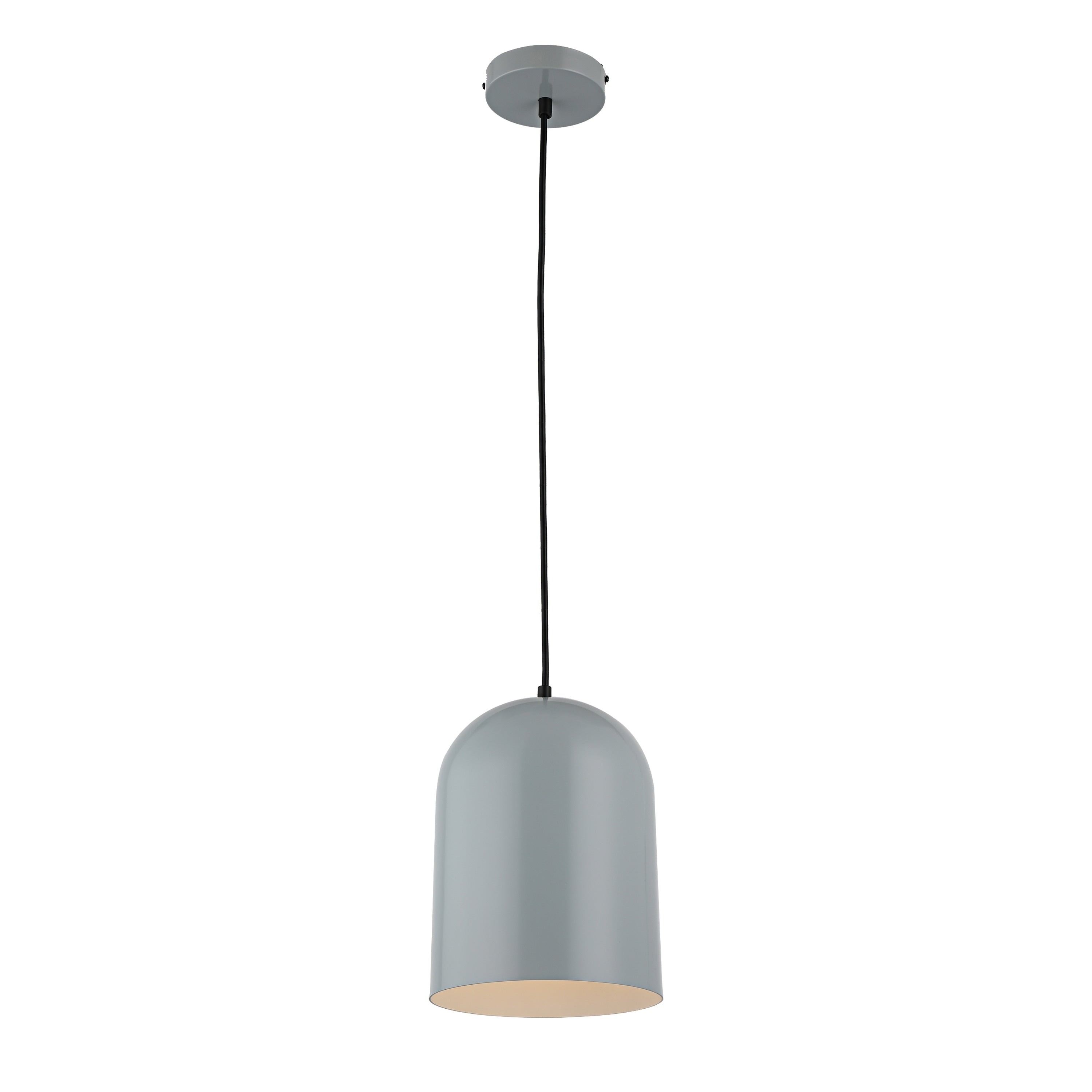 1 Light Grey White Hanging Mini Pendant