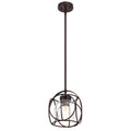 1 Light Oil Rubbed Bronze Hanging Pendant