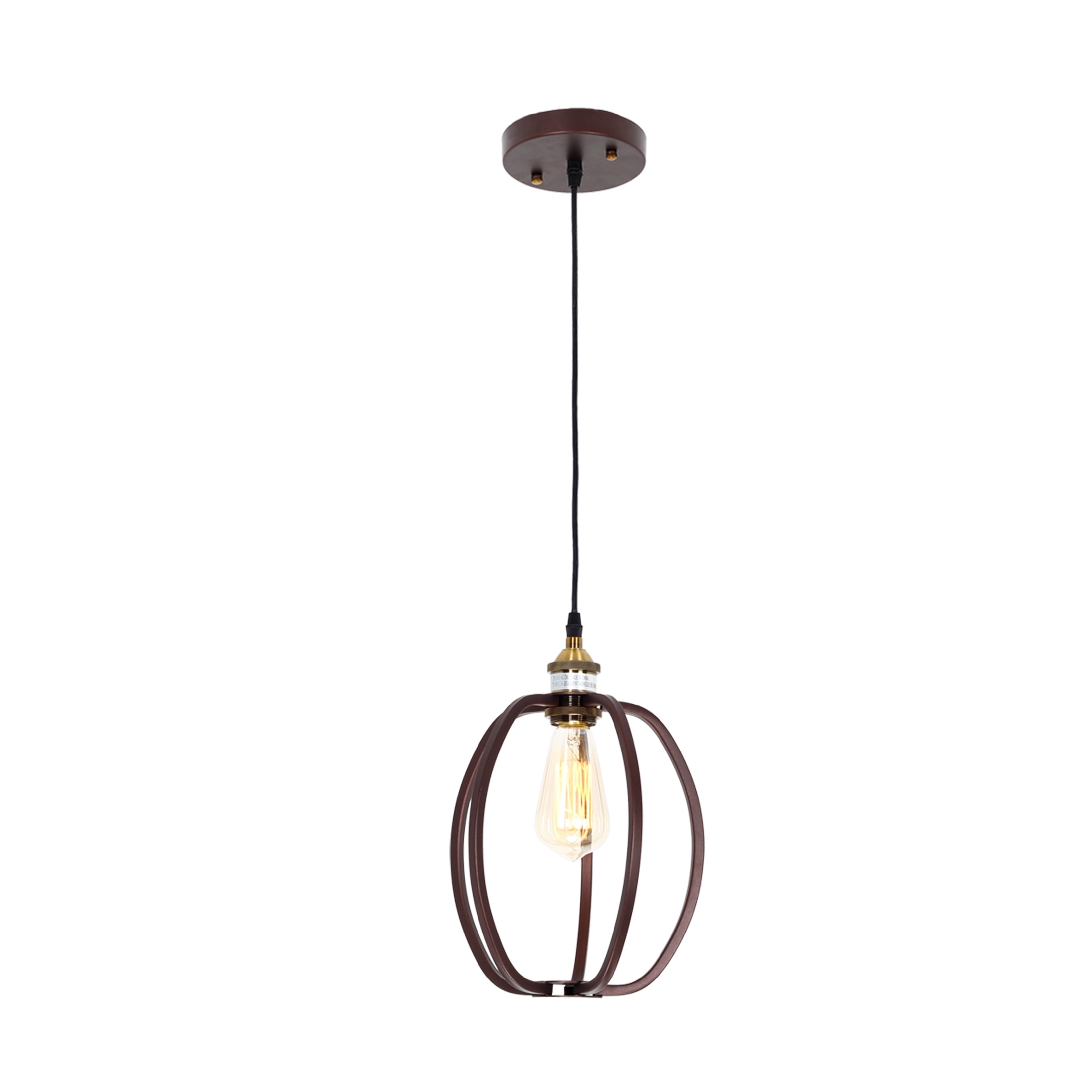 Chloe Lighting Single Light Oil Rubbed Bronze Pendant Light