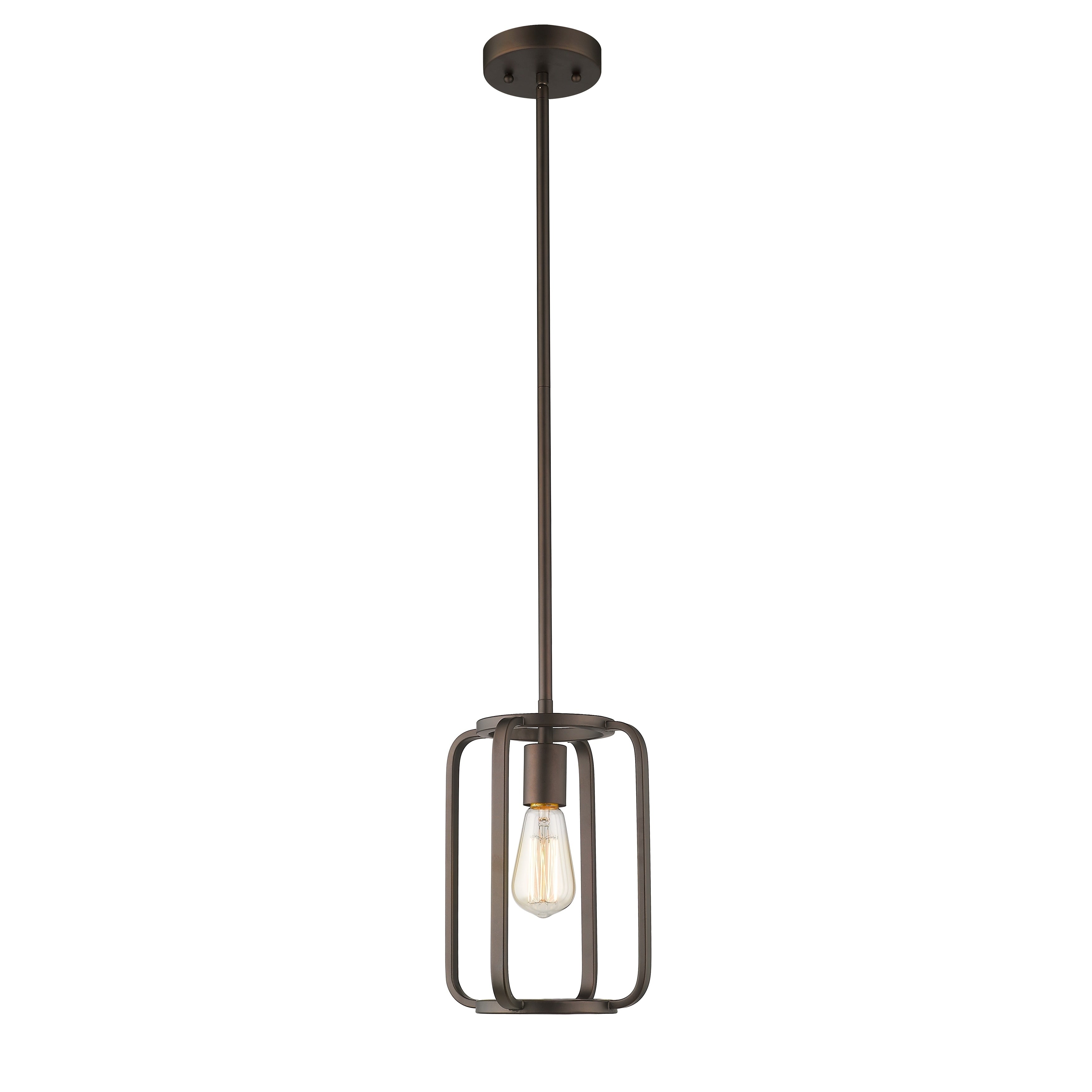1 Light Oil Rubbed Bronze Pendant