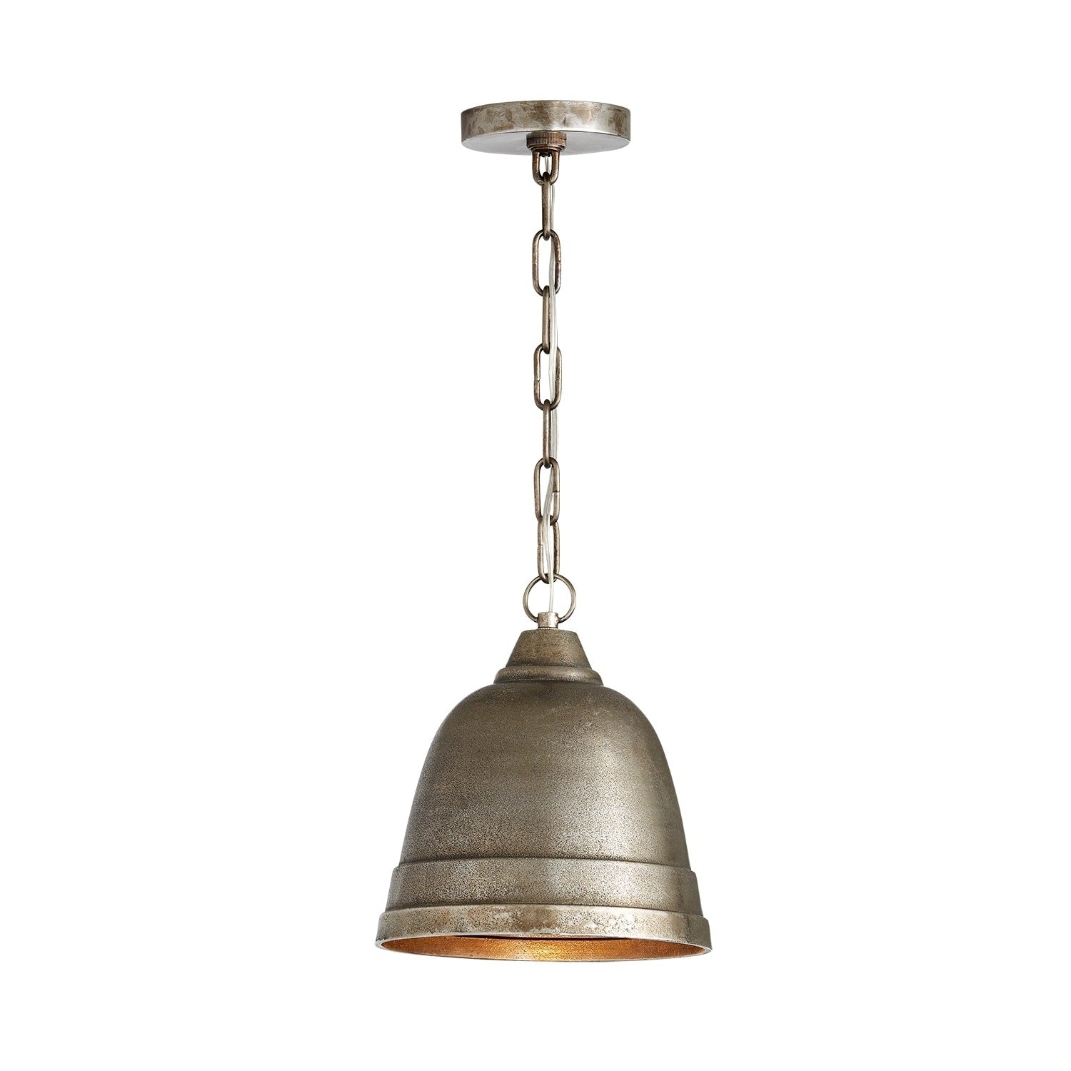 1 Light Oxidized Nickel Pendant