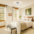 1 Light Bathroom Light Glass Light Fixture Brushed Nickel Ceiling Light N A