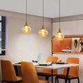 1 Light Kitchen Light Glass Metal Light Fixture Gold Black Dining Light N A