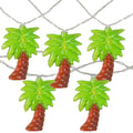 10 Battery Operated Palm Tree Summer Led String Lights 4.5Ft Clear Wire