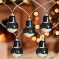 10 B O Led Warm White Bulb With Tree Christmas Lights 3.25 Clear Wire