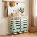 10 Drawer Rolling Storage Cart Mobile Drawer Carts Utility Cart