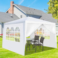 10X10Ft Upgraded Outdoor Gazebos Wedding Party Canopy Tent 4 Sides N A