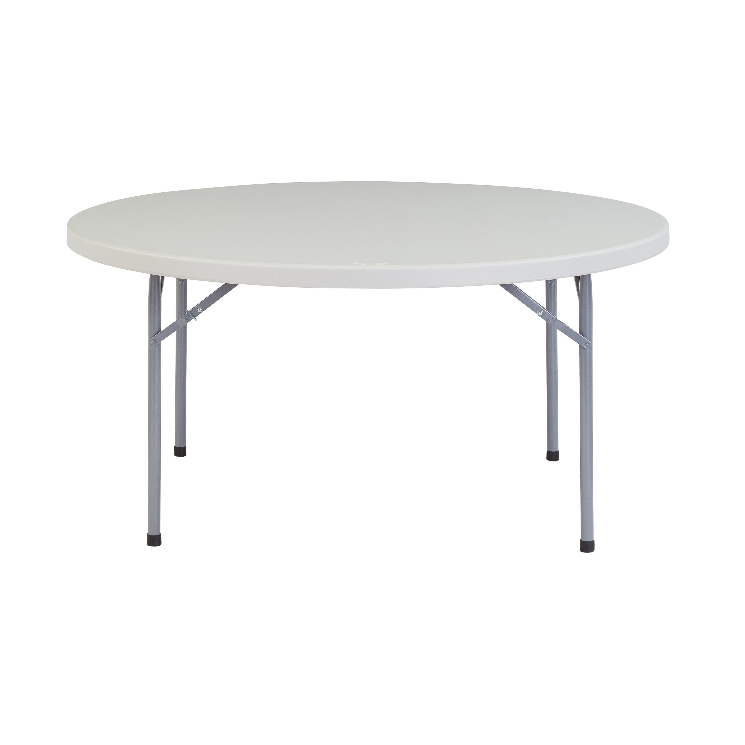 Round Blow Molded 60X60 In Lightweight Folding Tables Case Of 10