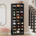 10 Tier Shoe Storage Cabinet Wooden Shoe Rack With 30 Cubbies