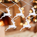 10 B O Led Warm White Reindeer Christmas Lights 3 Clear Wire.
