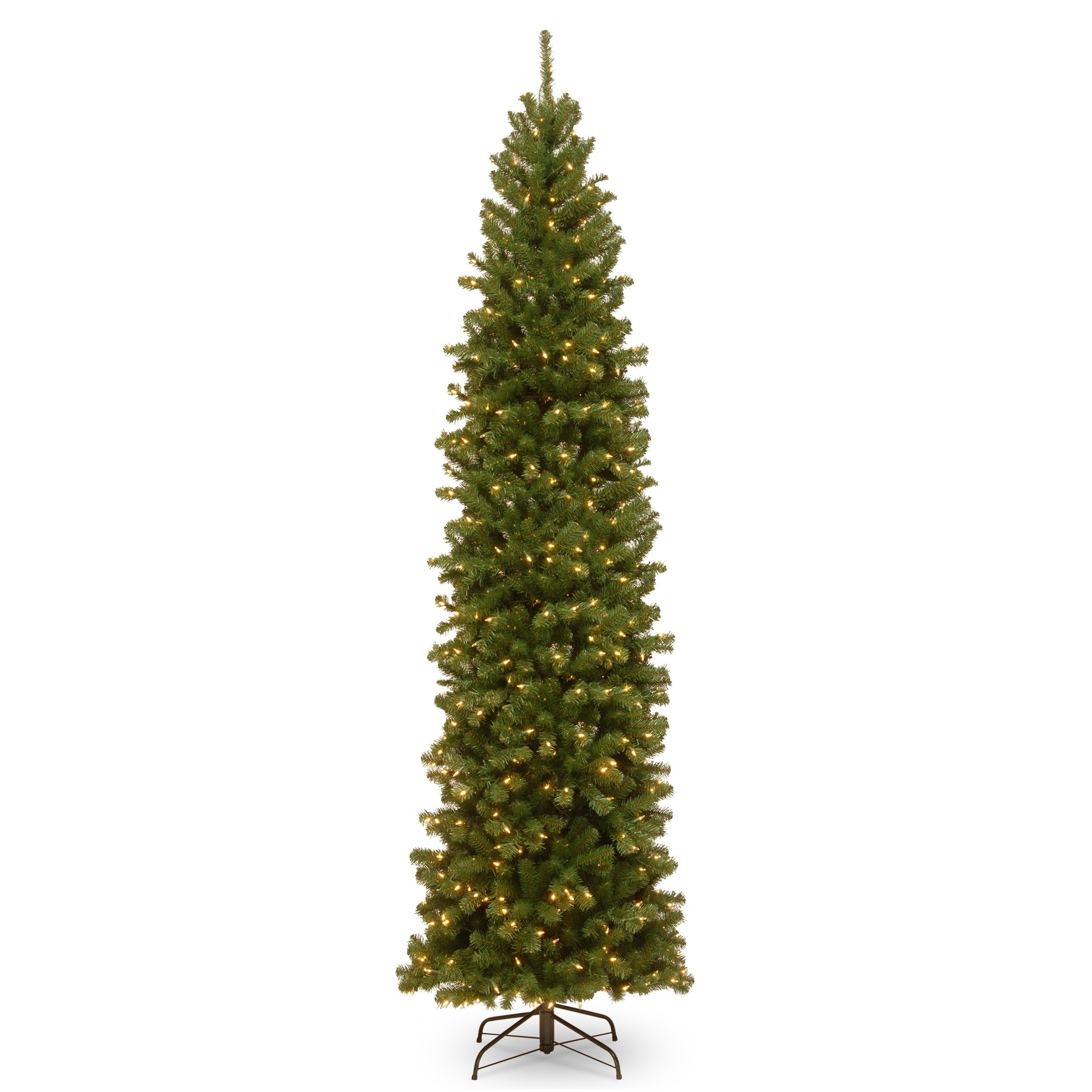10 Ft. North Valley Spruce Pencil Slim Tree With Clear Lights