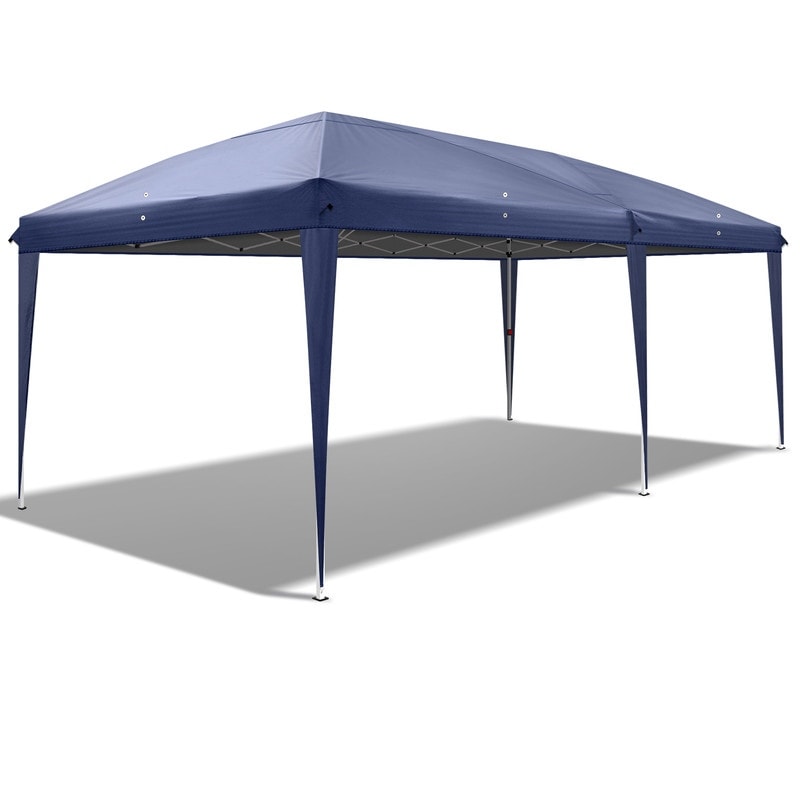 10 X 20 Ft. Pop Up Canopy Tent With 6 Sidewalls 2 Doors And 4 Windows Portable Outdoor Shelter With Carry Bag 20 X10