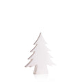 10.75 Tall Teton Ceramic Christmas Tree Tabletop Decoration White Set Of 2