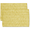 Gold Cotton Two Tone Placemats Set Of 2 4 Or 6