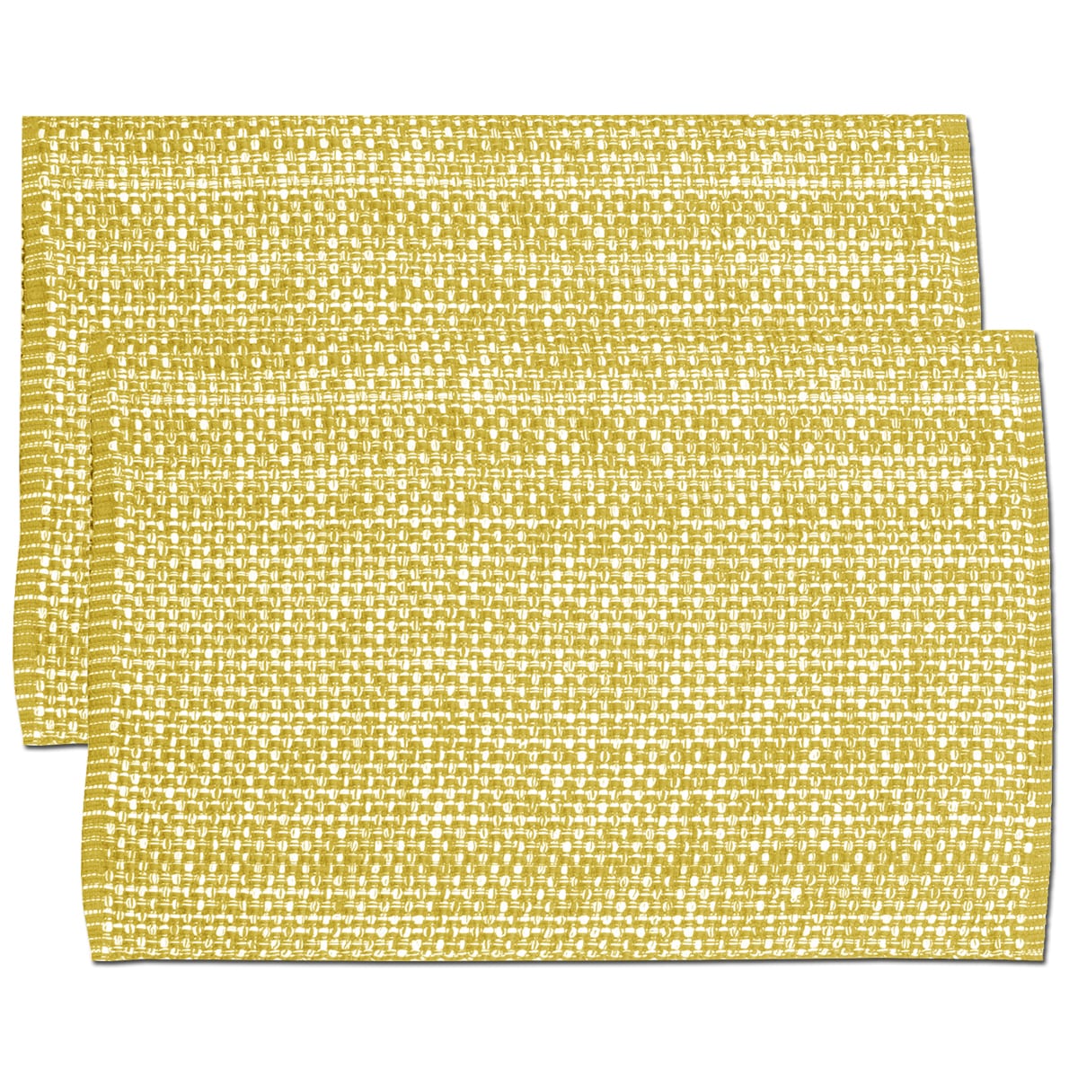 Gold Cotton Two Tone Placemats Set Of 2 4 Or 6