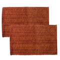 Rust Cotton Two Tone Placemats Set Of 2 4 Or 6
