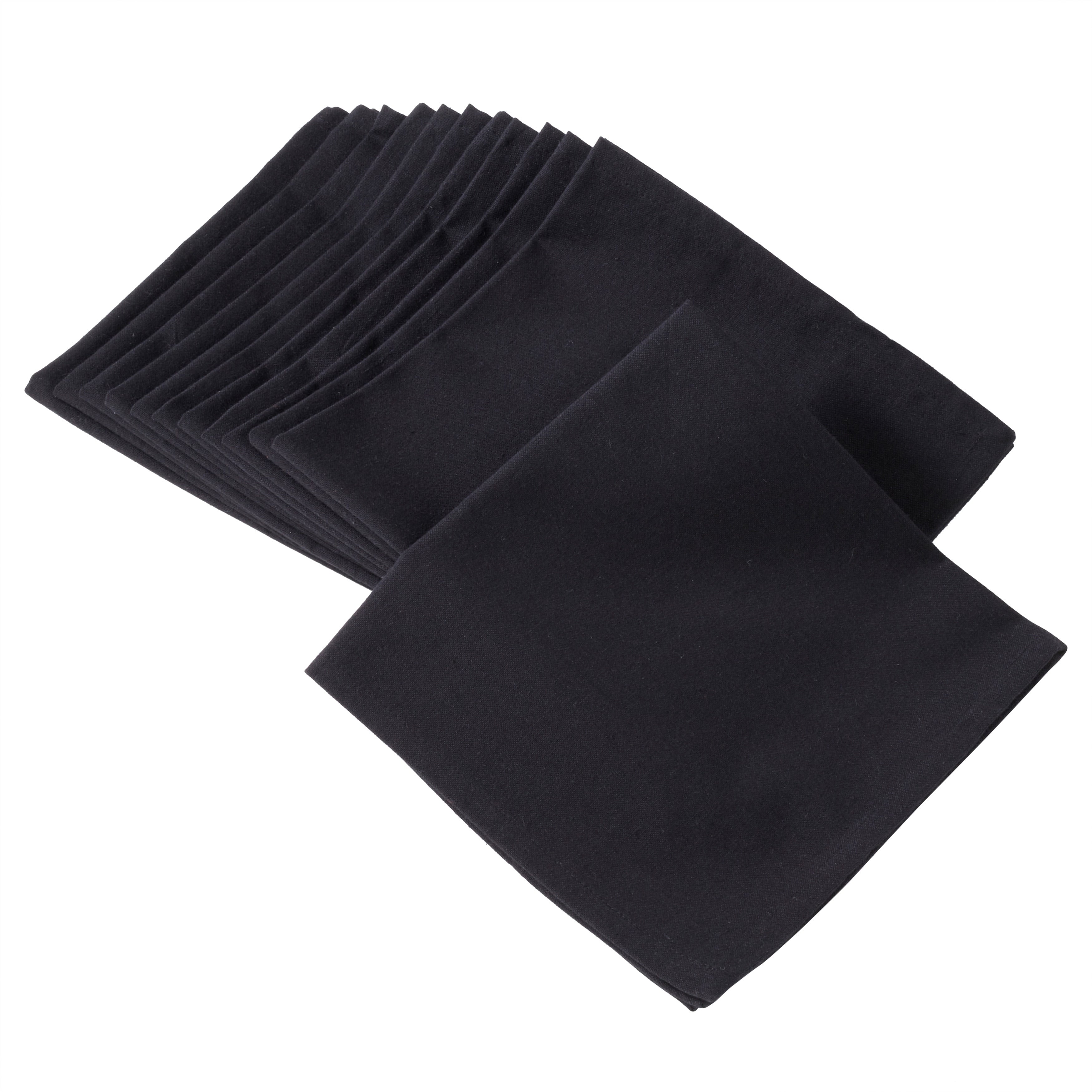 100 Cotton Square Dinner Napkins In Solid Colors Set Of 12
