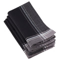 100 Cotton Stripe Border Design Table Napkins Set Of 4