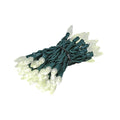 100 Light C6 Led Coaxial Christmas Mini Light Set Green Wire 50