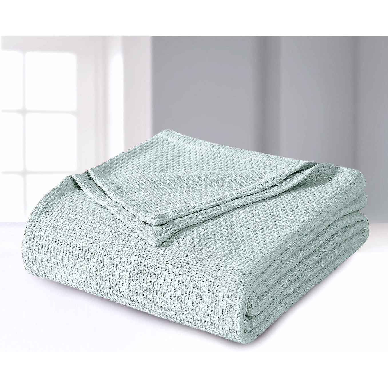 100 Percent Cotton Thermal Blanket.
