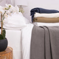 100 Percent Cotton Basket Weave Blanket