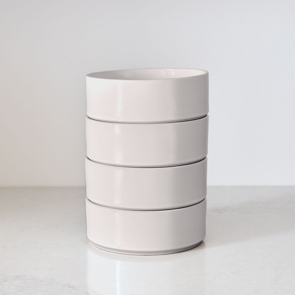 Straight-Sided Stoneware Cereal Bowls