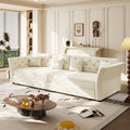 100 Velvet Convertible Sofa Bed With With Fabric Flower Tufted Design