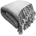 100 Ring Spun Cotton Chevron Throws Blankets Hand Woven With Fringe Super Soft