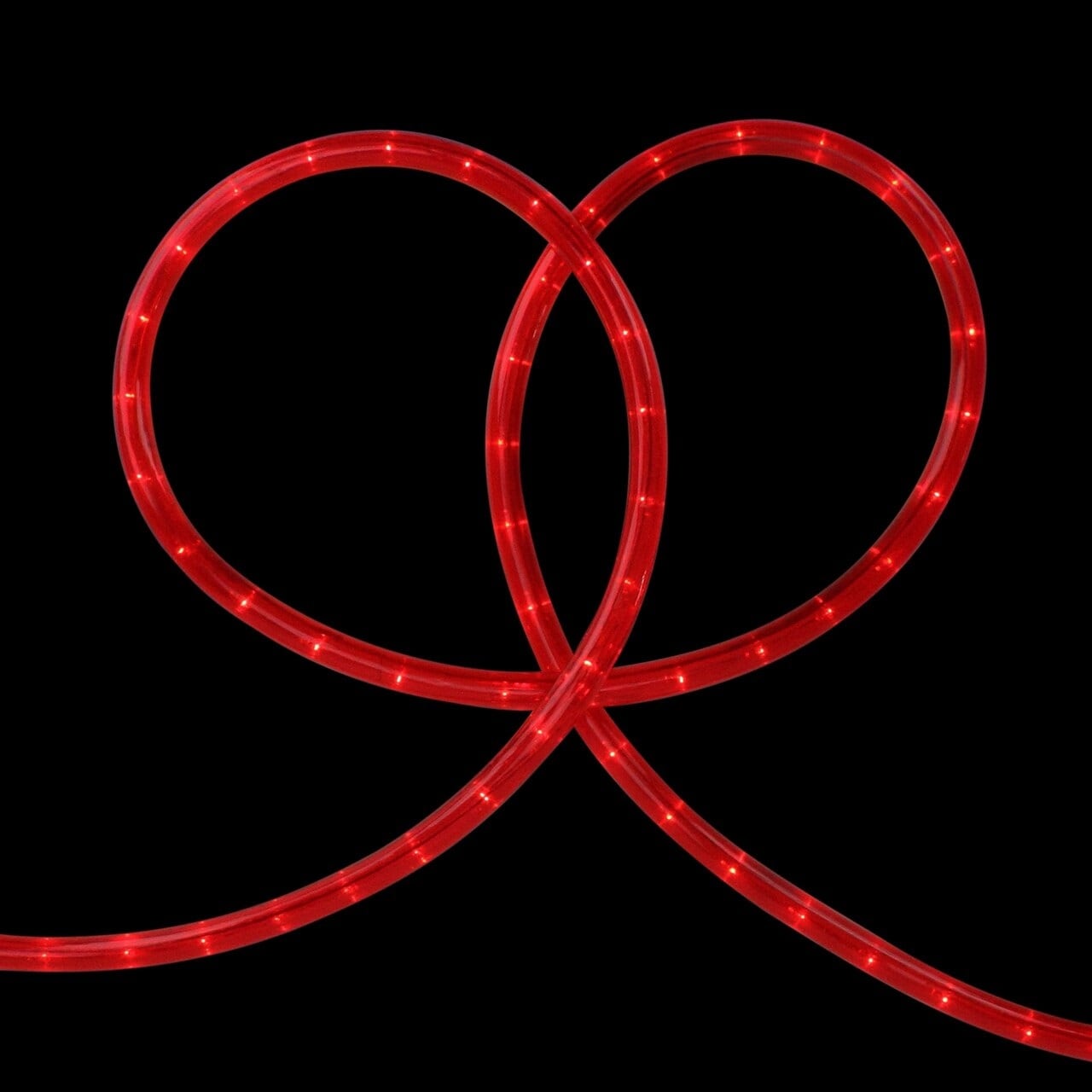 100 Red Incandescent Christmas Rope Lights