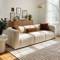 101 Wide 3 Piece Modern Low Profile Modular Sofa