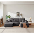 104 Cloud Sectional Couch With U Shaped Chaise Modern Modular Sofa With Deep Seat Upholstered Couches