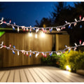 105 Red Clear And Blue Christmas Garland Mini Lights 5.6 Ft White Wire N A
