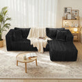 105 Left Chaise Modular L Shaped Foam Sofa Plush Portable Spring Free